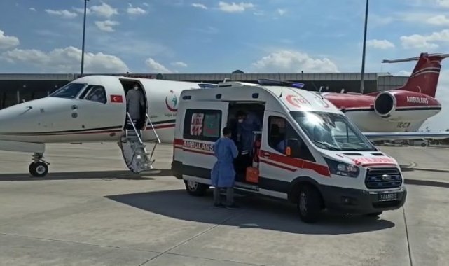 Ambulans uçak, down sendromlu Seyfullah için havalandı