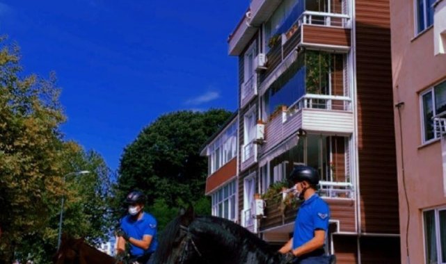 Atlı jandarma ekibi Filyos&#039;ta