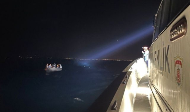 Aydın&#039;da 14 düzensiz göçmen kurtarıldı