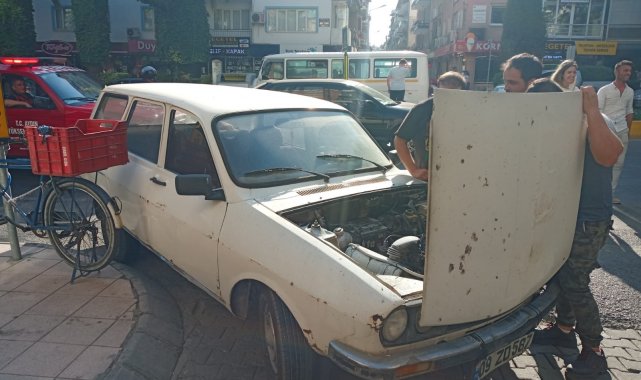 Aydın&#039;da otomobil yangını panikletti