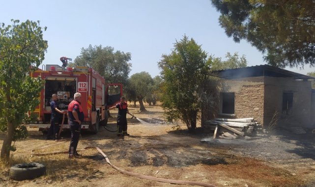 Bahçe evinde yangın paniği