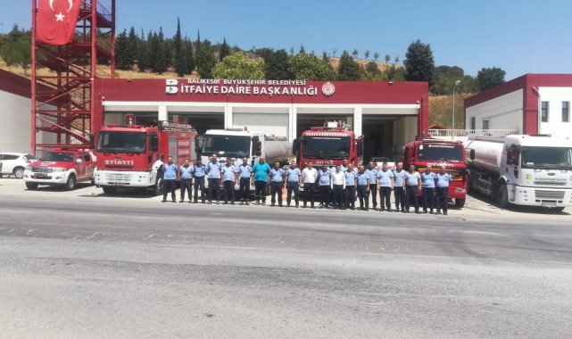 Balıkesir&#039;den Marmaris yangın bölgesine ikinci ekip yola çıktı