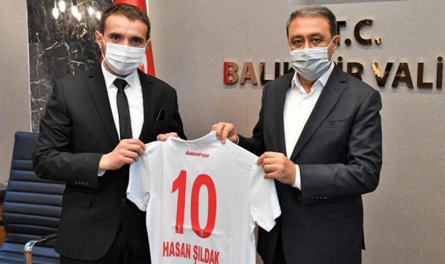 Balıkesirspor yönetimi Vali Şıldak&#039;ı ziyaret etti