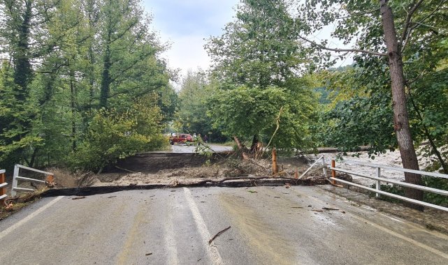 Bartın-Karabük yolunda ikinci köprü çöktü