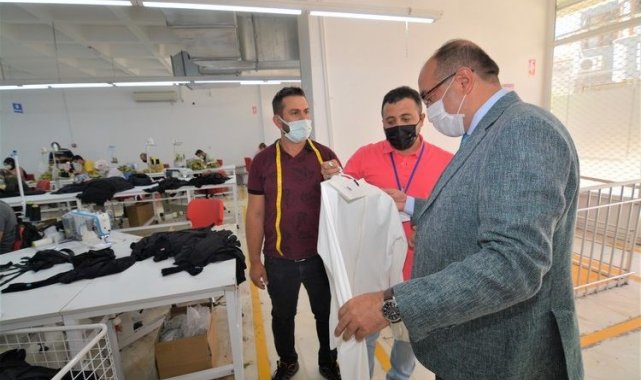 Başkan Çöl, tekstil atölyesini inceledi