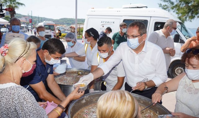 Başkan Ergin&#039;den aşure ikramı