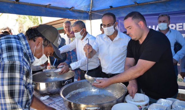 Başkan Kaplan&#039;dan aşure ikramı