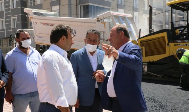 Başkan Oprukçu, asfalt çalışmalarını yerinde inceledi