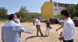 Başkan Öz Pazar yeri ve etkinlik alanı proje yerini inceledi