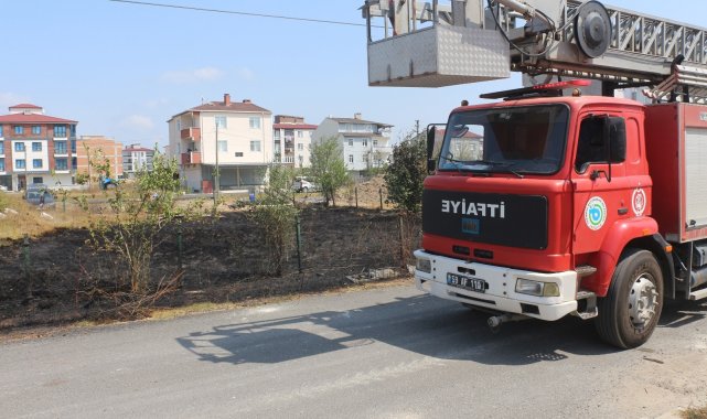 Boş arazide çıkan yangın kontrol altına alındı