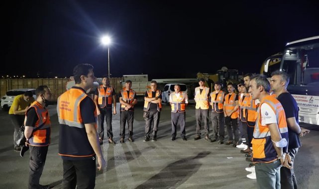 Büyükçekmece Belediyesi arama kurtarma ekipleri Manavgat'ta