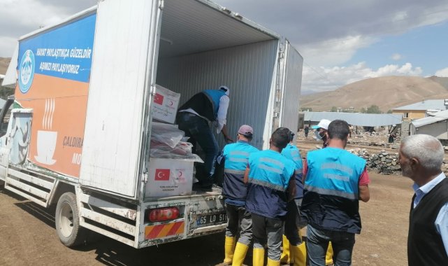 Çaldıran&#039;da selzedelerin yaraları sarılıyor