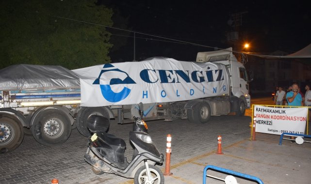 Cengiz Holding&#039;den yangın mücadelesine ekipman desteği