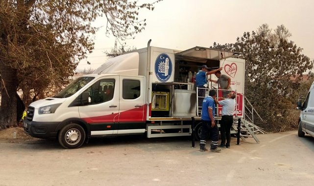 Çorum Belediyesinden yangın bölgesine destek