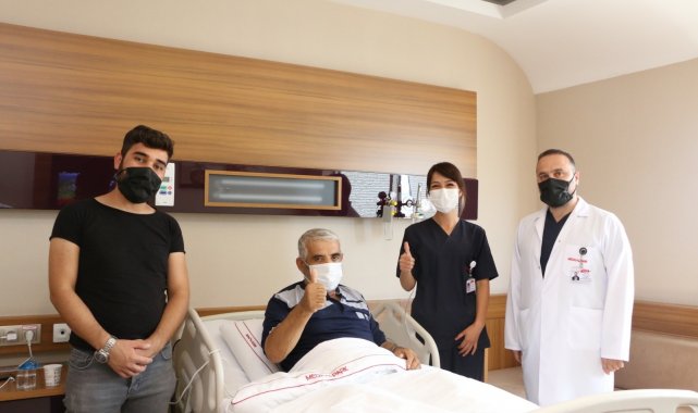 Covid teşhisi konulan hasta yeniden sağlığına kavuştu