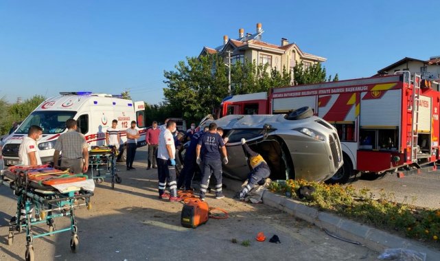 Çubuk&#039;ta trafik kazasında 4 kişi yaralandı