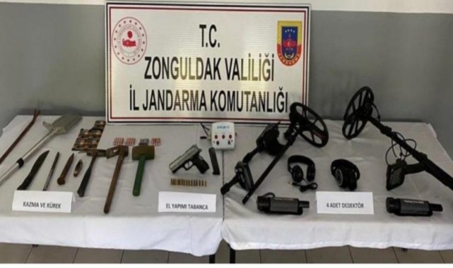 Define avcıları suçüstü yakalandı