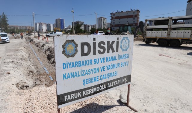 Diyarabakır&#039;da yollarda alt yapı çalışmaları devam ediyor