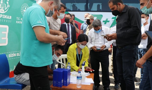 Diyarbakır&#039;da uygulama noktalarına aşılama standı kuruldu
