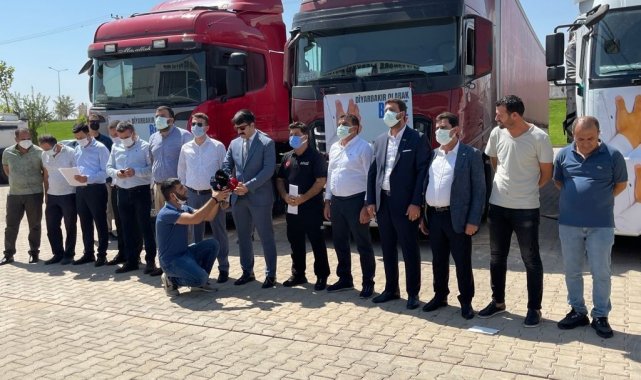 Diyarbakırlı iş adamlarından afet bölgesine 2 tır yardım