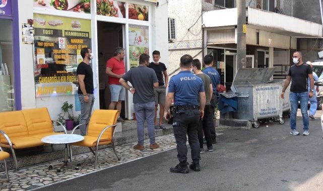 Dükkanına saldıran genci havaya ateş açarak uzaklaştırdı