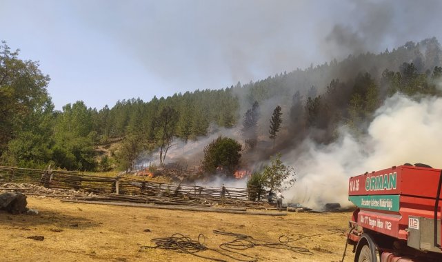 Dursunbey&#039;deki orman yangını kontrol altına alındı