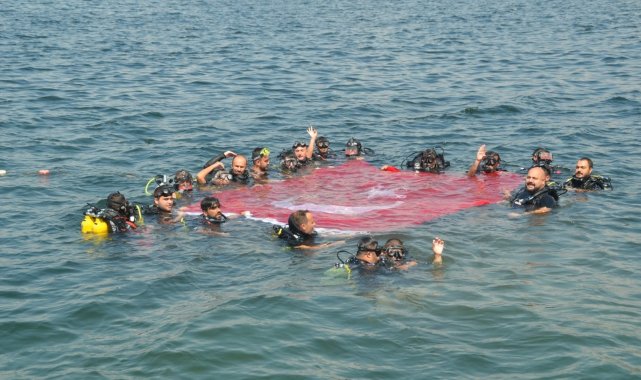 Erdek&#039;te engelliler için &#039;Zafer Dalışı&#039;