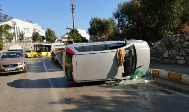 Erdek&#039;te trafik kazası: 1 yaralı