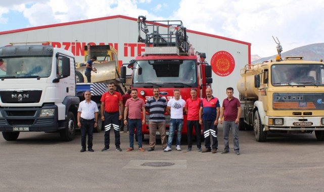 Erzincan&#039;dan, Akdeniz&#039;deki orman yangınıyla mücadeleye destek