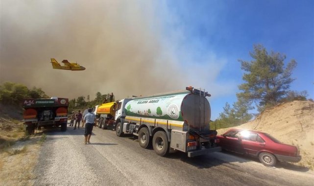 Gaziosmanpaşa Belediyesi&#039;nden yangın bölgesine araç ve personel desteği