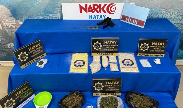Hatay&#039;da 11 bin 512 adet uyuşturucu hap ele geçirildi