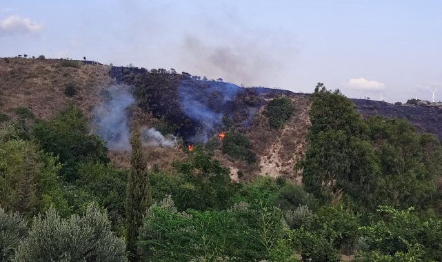Hatay&#039;da örtü yangını korkuttu