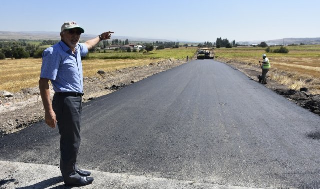 İnönü&#039;nün o bölgesinde sıcak asfalt çalışmalarında sona yaklaşıldı