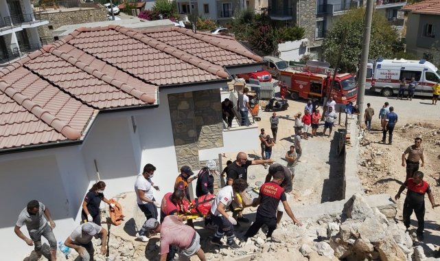 İnşaat işçisi çöken istinat duvarının altında kaldı