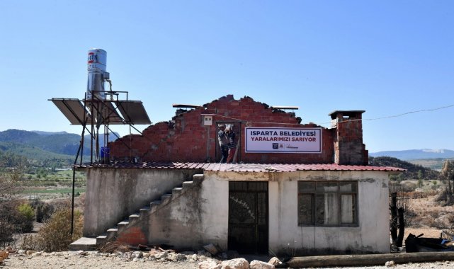 Isparta Sütçüler yangınında yaralar sarılıyor