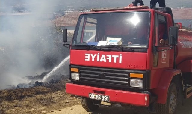 İtfaiye ekiplerinin anında müdahalesi alevlerin evlere ulaşmasını önledi