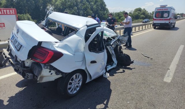 Karacabey&#039;de kaza: 3 yaralı