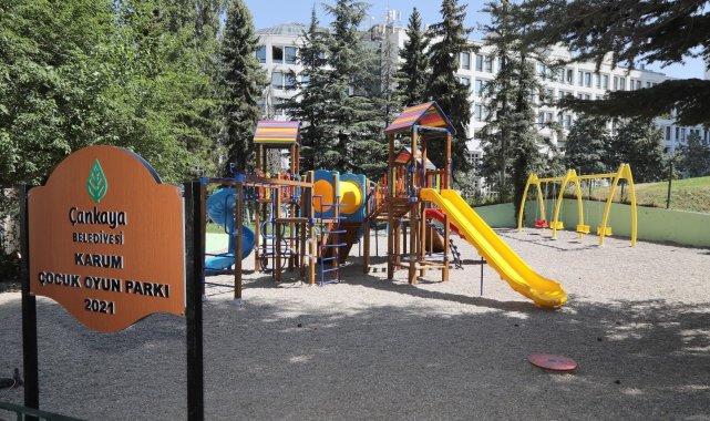 Karum Çocuk Parkı yeni haliyle Çankayalı miniklerle buluştu
