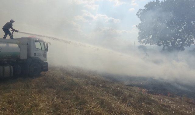 Kazdağları&#039;nın eteklerindeki arazi yangını korkuttu
