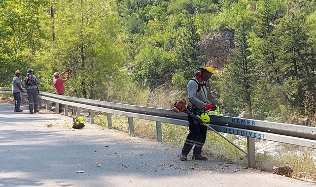 Kemer&#039;de yangın ihtimaline karşı önlemler alınıyor