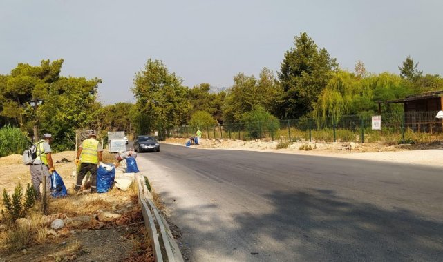 Kepez&#039;in ormanlarında çevre temizliği