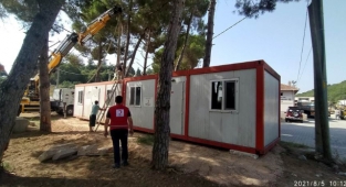 Kızılay Biga'ya 3 Konteyner daha kazandırdı