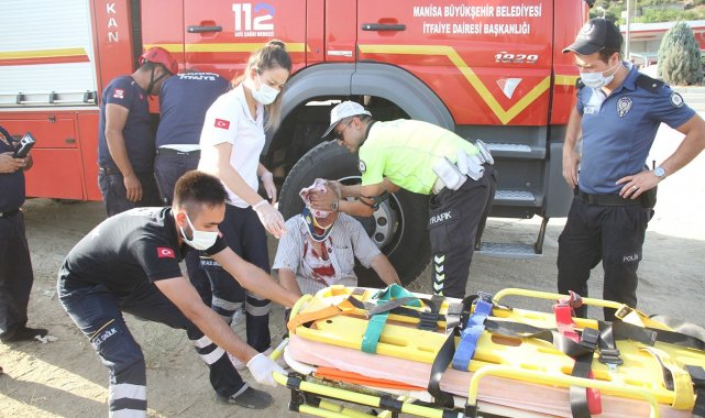 Kontrolden çıkan otomobil 30 metrelik dereye uçtu