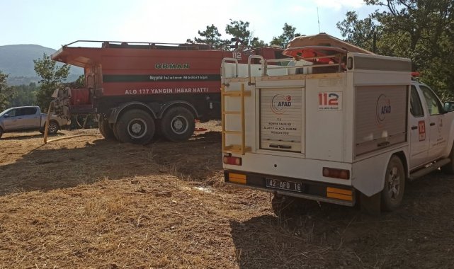 Konya&#039;da çıkan orman yangını kontrol altına alındı