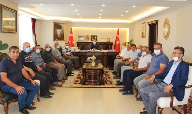 Köy muhtarlarından sel bölgesine 41 bin lira bağış