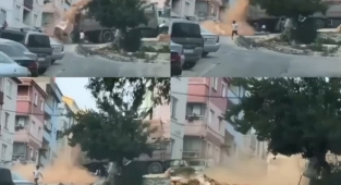 Küçük çocuk saniyelerle ölümden döndü