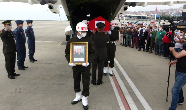 Kuzey Irak şehidinin cenazesi memleketi Trabzon&#039;a getirildi