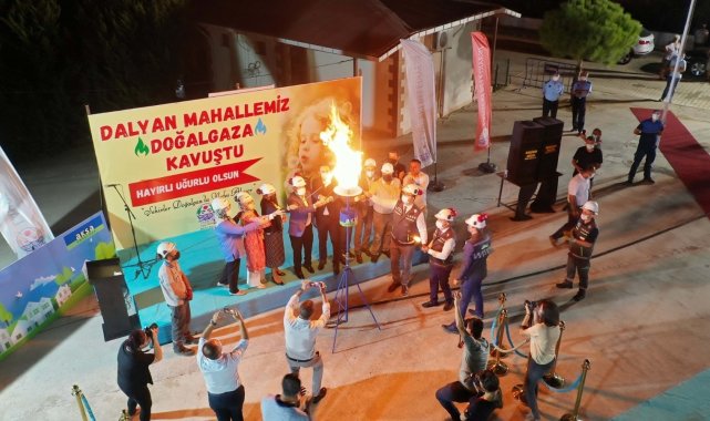 Lapseki Dalyan Mahallesi doğal gaza kavuştu