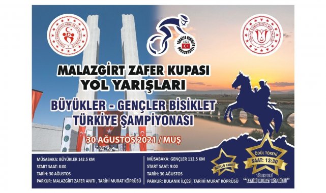 Malazgirt Zafer Kupası için 142,5 kilometre pedal çevrilecek