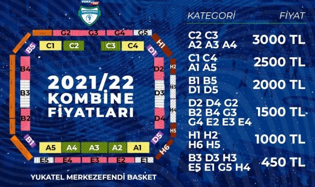 Merkezefendi Basket&#039;te kombine satışları başladı